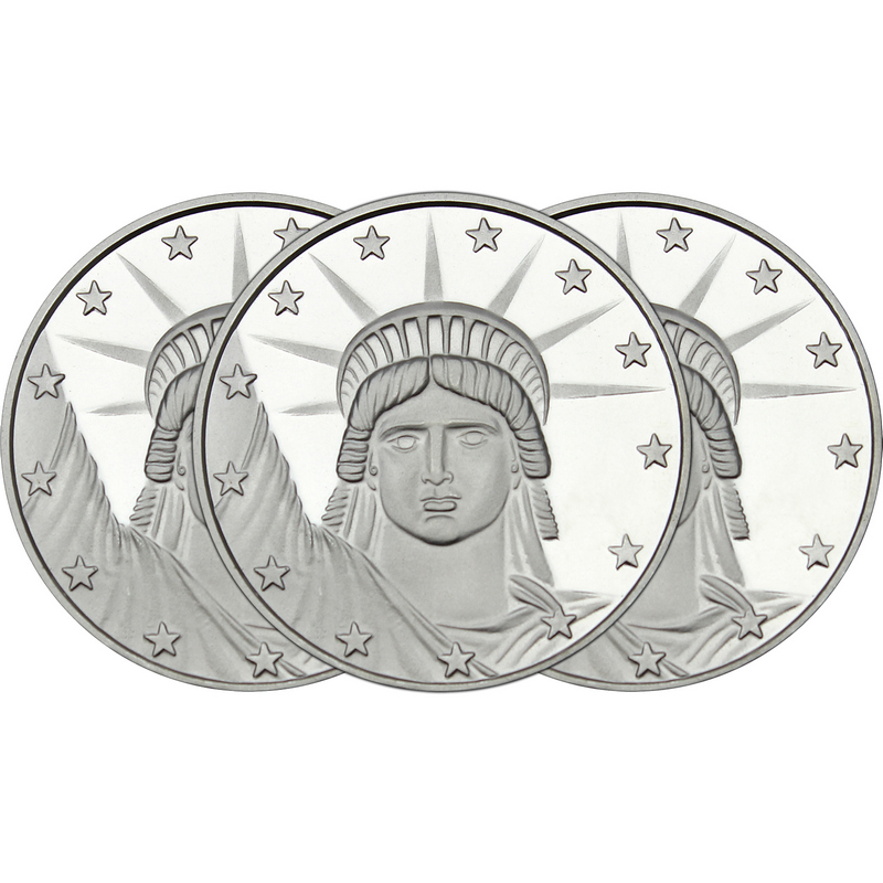1 oz Silver Medallion Lady Liberty Design | SilverTowne