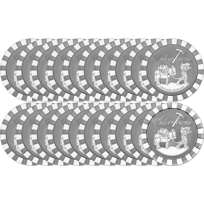5oz SilverTowne Stackables - Trademark Prospector Design | SilverTowne