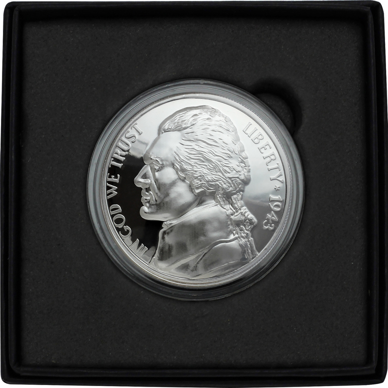 Jefferson Nickel 1oz Silver HR Proof Domed Round | SilverTowne