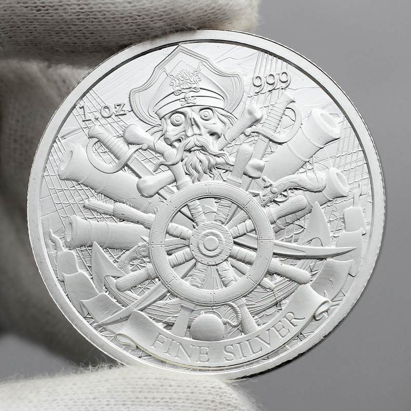 1オンス SilverTowne リバティベル 銀貨 シルバー (メビウス様) Dead Men Tell No Tales Silver 1oz .999 Round 5pc | SilverTowne