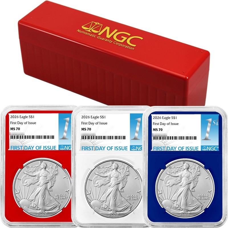 2026 SAE BU Red White & Blue NGC FDI Set | SilverTowne