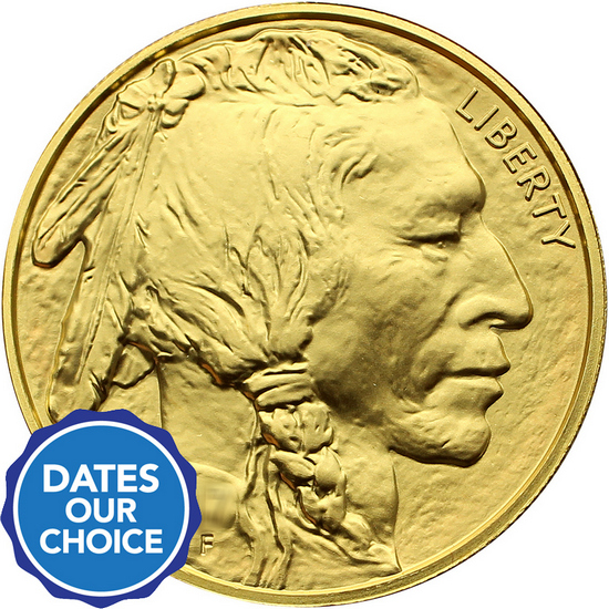 Gold Buffalo 1oz 9999 Gold Coin UNC Date Our Choice - Secondary Market