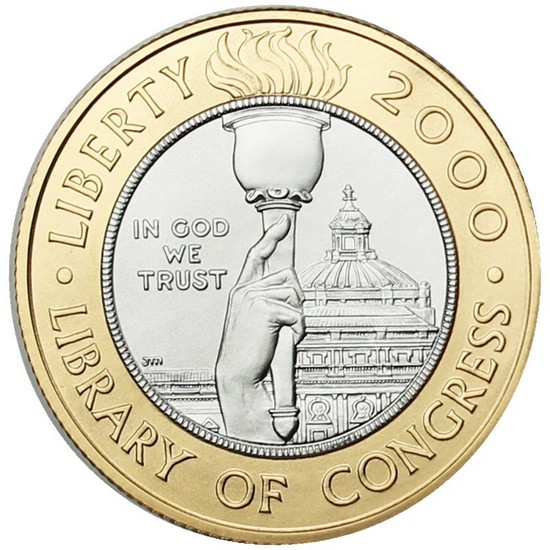 2000 W $10 Gold and Platinum Bimetallic Library of Congress BU 2000 W $10 Gold and Platinum Bimetallic Library of Congress BU