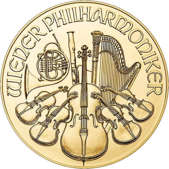 2022 Austria Gold Philharmonic 1oz BU Coin