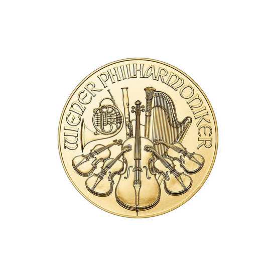 2022 Austria Gold Philharmonic Quarter Ounce BU Coin