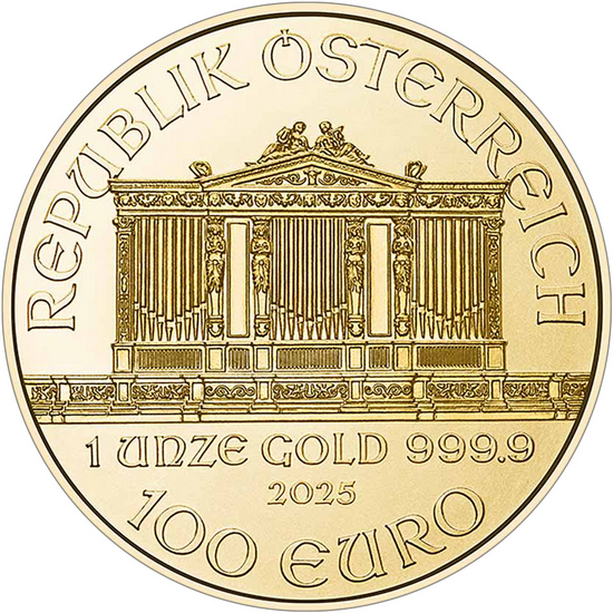 2025 Austria Gold Philharmonic 1oz BU Coin 2025 Austria Gold Philharmonic 1oz BU Coin