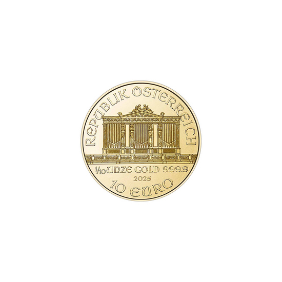 2025 Austria Gold Philharmonic Tenth Ounce BU Coin 2025 Austria Gold Philharmonic Tenth Ounce BU Coin