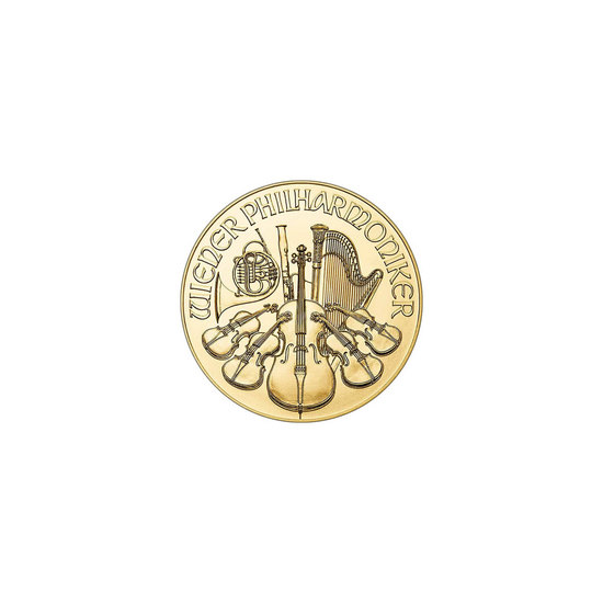 2024 Austria Gold Philharmonic Twenty-Fifth Ounce BU Coin