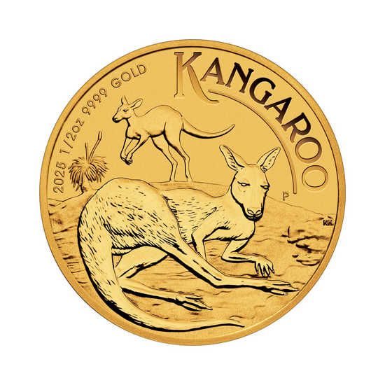 2024 Australia Gold Kangaroo Half Ounce BU Coin