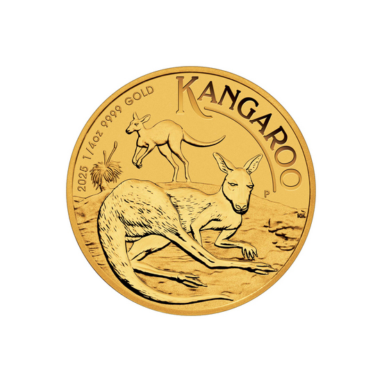 2024 Australia Gold Kangaroo Quarter Ounce BU Coin