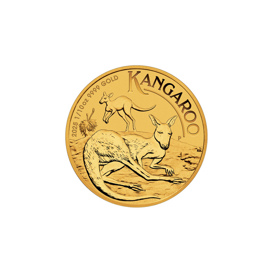 2024 Australia Gold Kangaroo Tenth Ounce BU Coin