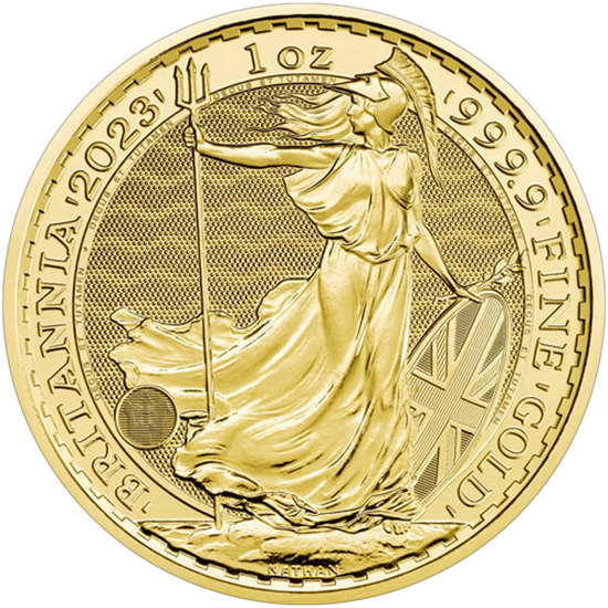 2023 Great Britain Gold Britannia Queen Elizabeth Effigy 1oz BU Coin
