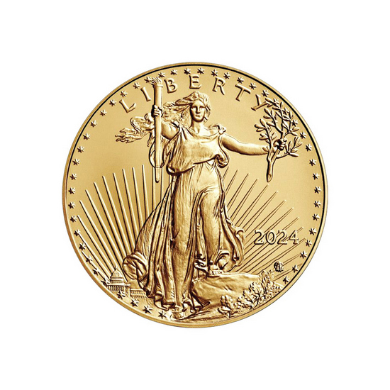 2024 Gold American Eagle Quarter Ounce BU Gold Coin