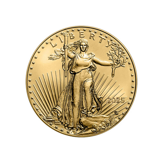 2024 Gold American Eagle Quarter Ounce BU Gold Coin