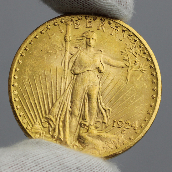 1924 $20 Saint Gaudens AU/BU Condition