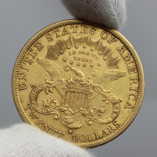 1879 S $20 Gold Liberty Coin VF/XF Condition 1879 S $20 Gold Liberty Coin VF/XF Condition