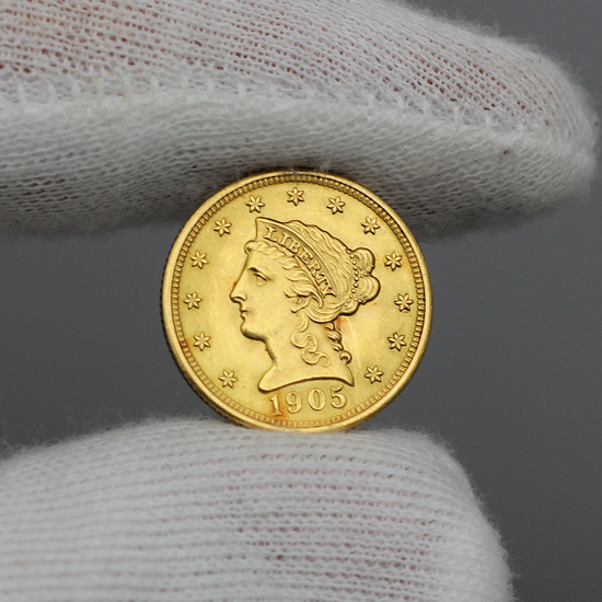 1905 $2.5 Gold Liberty BU Condition