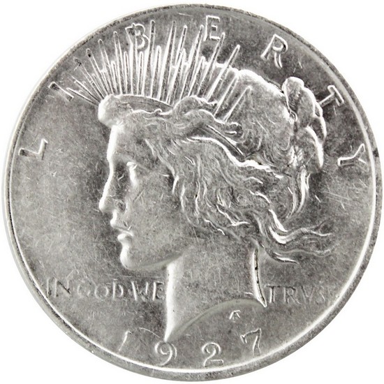 1927 D Peace Silver Dollar XF/AU Condition