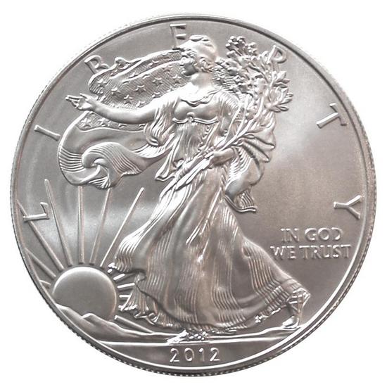 2012 W Silver American Eagle BU Burnished in OGP 2012 W Silver American Eagle BU Burnished in OGP