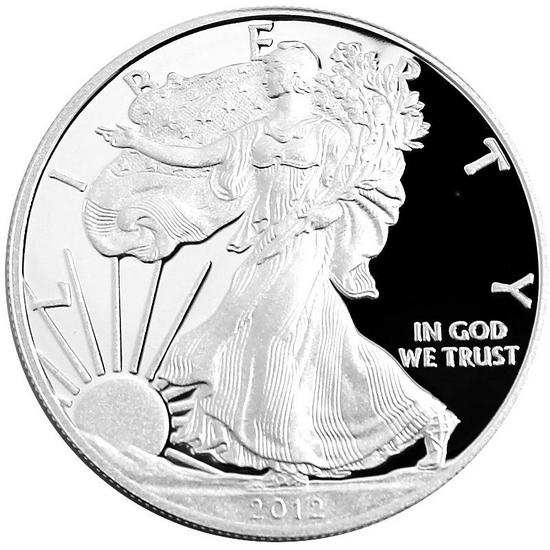 2012 W Silver American Eagle PF