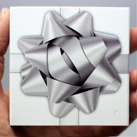 25 Years/Anniversary Silver Ribbon Gift Packaging