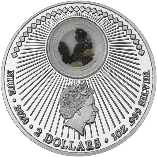 2020 Niue Silver In the Footsteps of Jesus: Jordan River with Stone from Jordan River 1oz Proof in OGP 2020 Niue Silver In the Footsteps of Jesus: Jordan River with Stone from Jordan River 1oz Proof in OGP