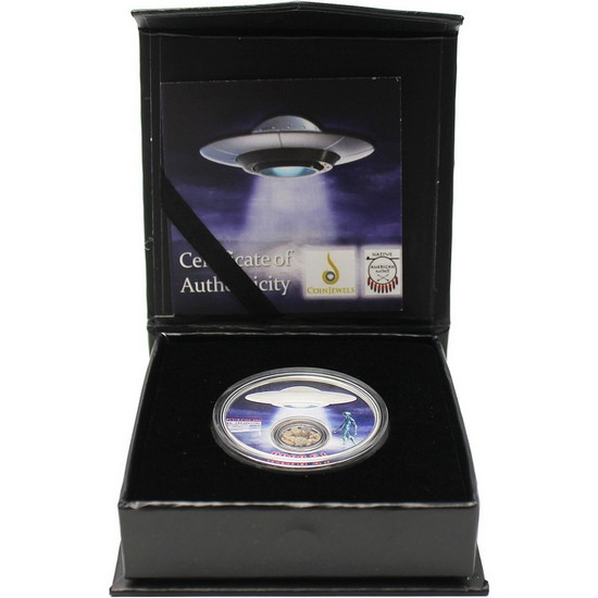 2020 Silver Area 51 with Earth from Area 51 1oz Proof Coin in OGP