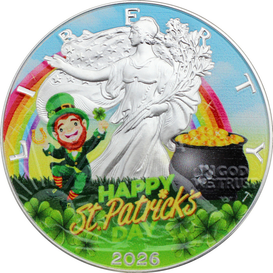 2026 Colorized Special Edition USA 250 Silver American Eagle BU Coin in Box with COA