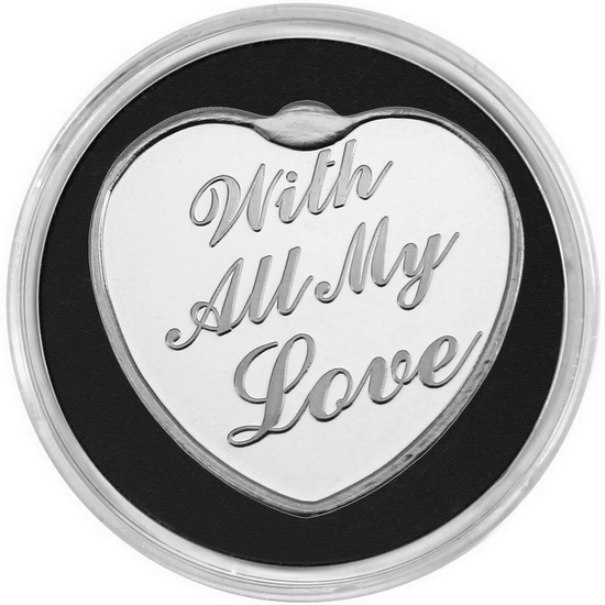 Heart Shaped Silver Medallion For Mother's Day Gift Heart Shaped Silver Medallion For Mother's Day Gift