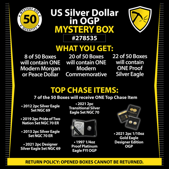 Random Silver Dollar Mystery Box #060233