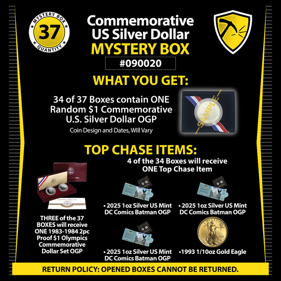 Random Commemorative Silver Dollar in OGP Mystery Box #090020