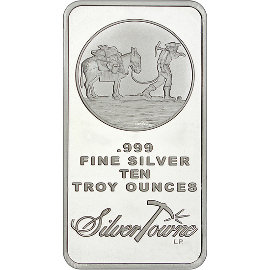SilverTowne Trademark 10oz .999 Silver Bar