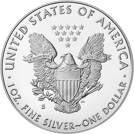 2020 S Silver American Eagle Coin PF in OGP