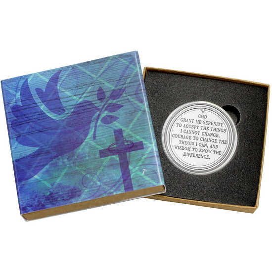 Serenity Prayer 1oz .999 Silver Medallion in Gift Box