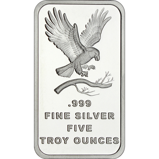 SilverTowne Trademark Eagle 5oz .999 Silver Bar