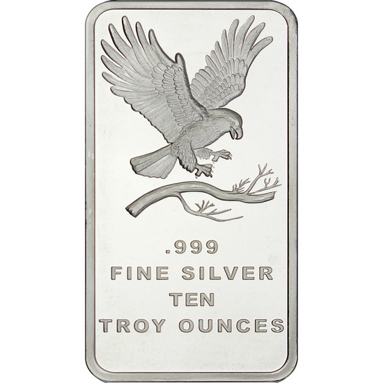 SilverTowne Trademark Eagle 10oz .999 Silver Bar