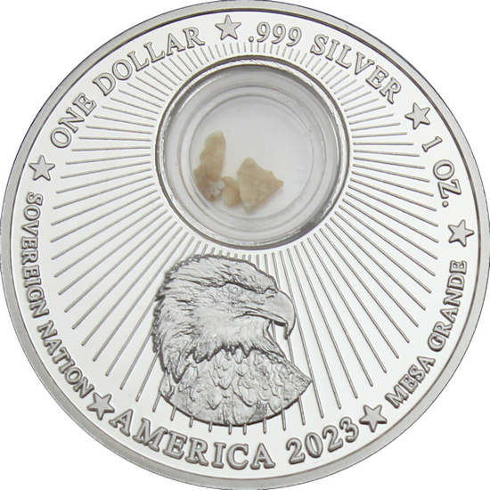 2023 Mesa Grande Silver In the Footsteps of Jesus: Golgotha with Stone from Golgotha 1oz Proof in OGP 2023 Mesa Grande Silver In the Footsteps of Jesus: Golgotha with Stone from Golgotha 1oz Proof in OGP