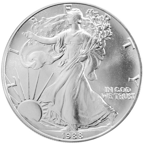 1988 Silver American Eagle BU