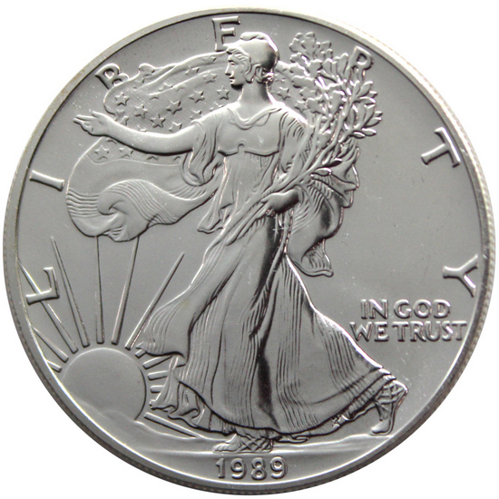 1989 Silver American Eagle BU