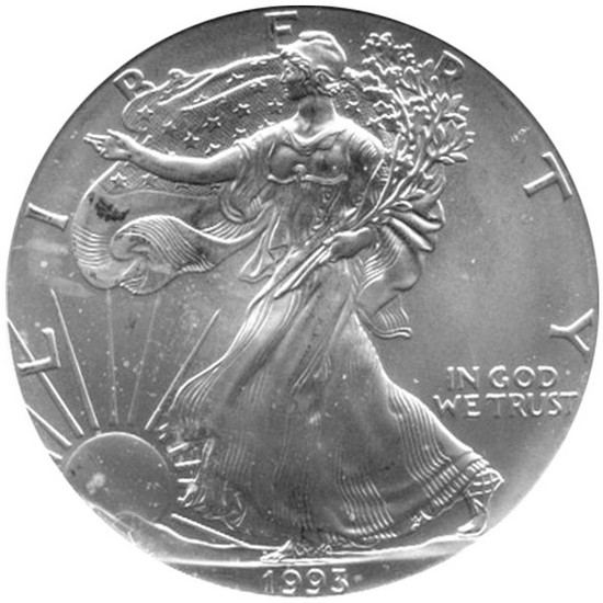 1993 Silver American Eagle BU