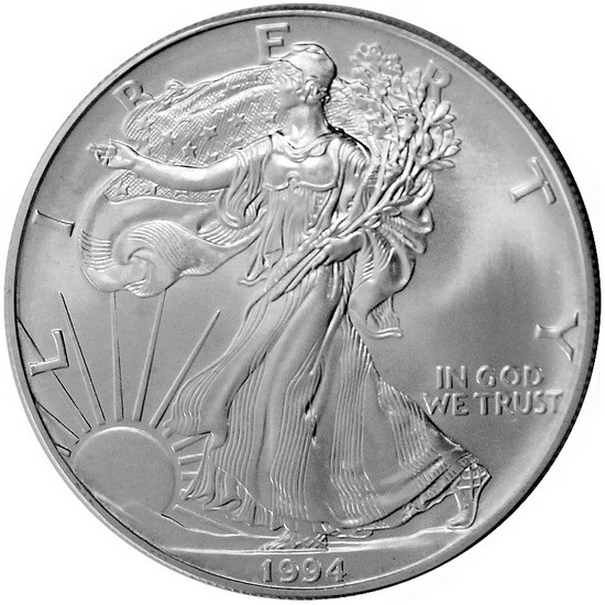 1994 Silver American Eagle BU