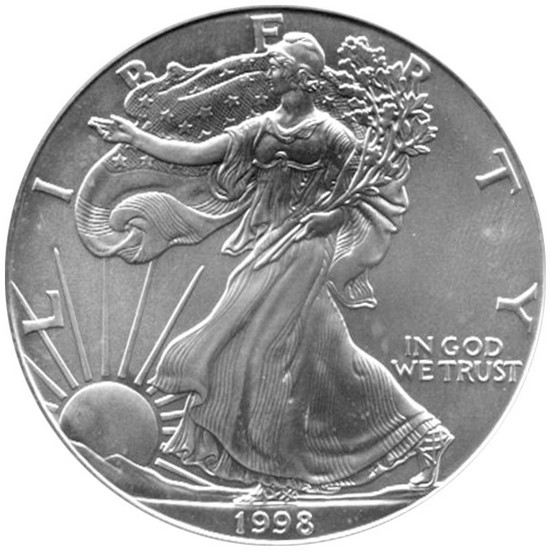 1998 Silver American Eagle BU
