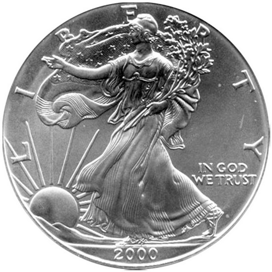 2000 Silver American Eagle BU