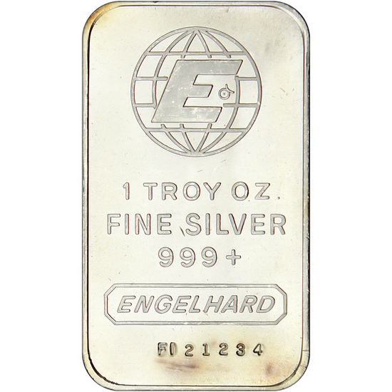 Engelhard 1oz .999 Silver Bar - Secondary Market