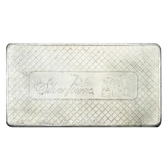 SilverTowne Trademark 100oz .999 Silver Struck Bar - Secondary Market SilverTowne Trademark 100oz .999 Silver Struck Bar - Secondary Market