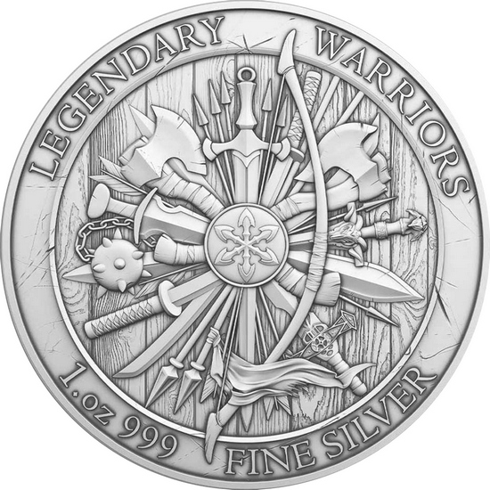 Sitting Bull Legendary Warriors Series 1oz .999 Silver Medallion Sitting Bull Legendary Warriors Series 1oz .999 Silver Medallion