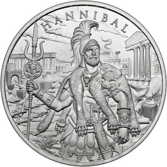 Hannibal Legendary Warriors Series 1oz .999 Silver Medallion