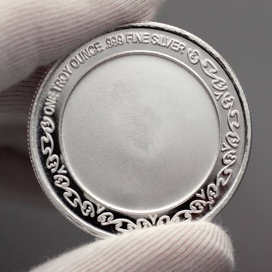 Enameled Easter Silver Round Engravable Area