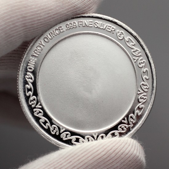 Enameled Easter Silver Round Engravable Area