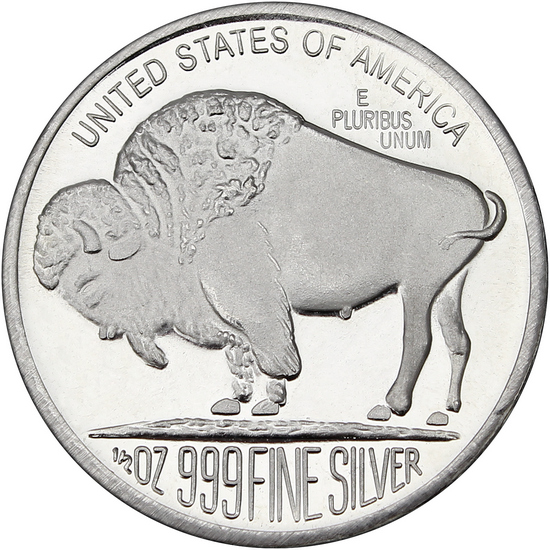 Buffalo Replica 1/2oz .999 Silver Medallion | SilverTowne